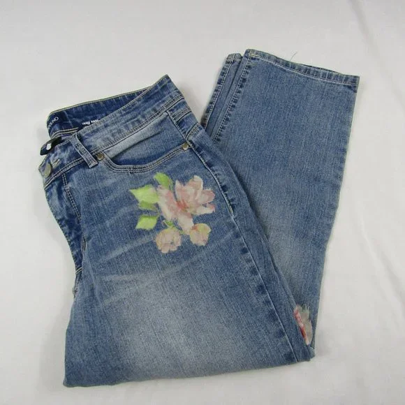Bandolino | Capri | Size 6 | Floral Pattern | Women's | Jeans - Picture 3 of 6